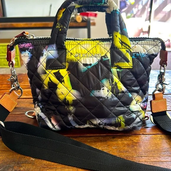 MZ Wallace Multicolor Quilted Crossbody Bag - Picture 1 of 10